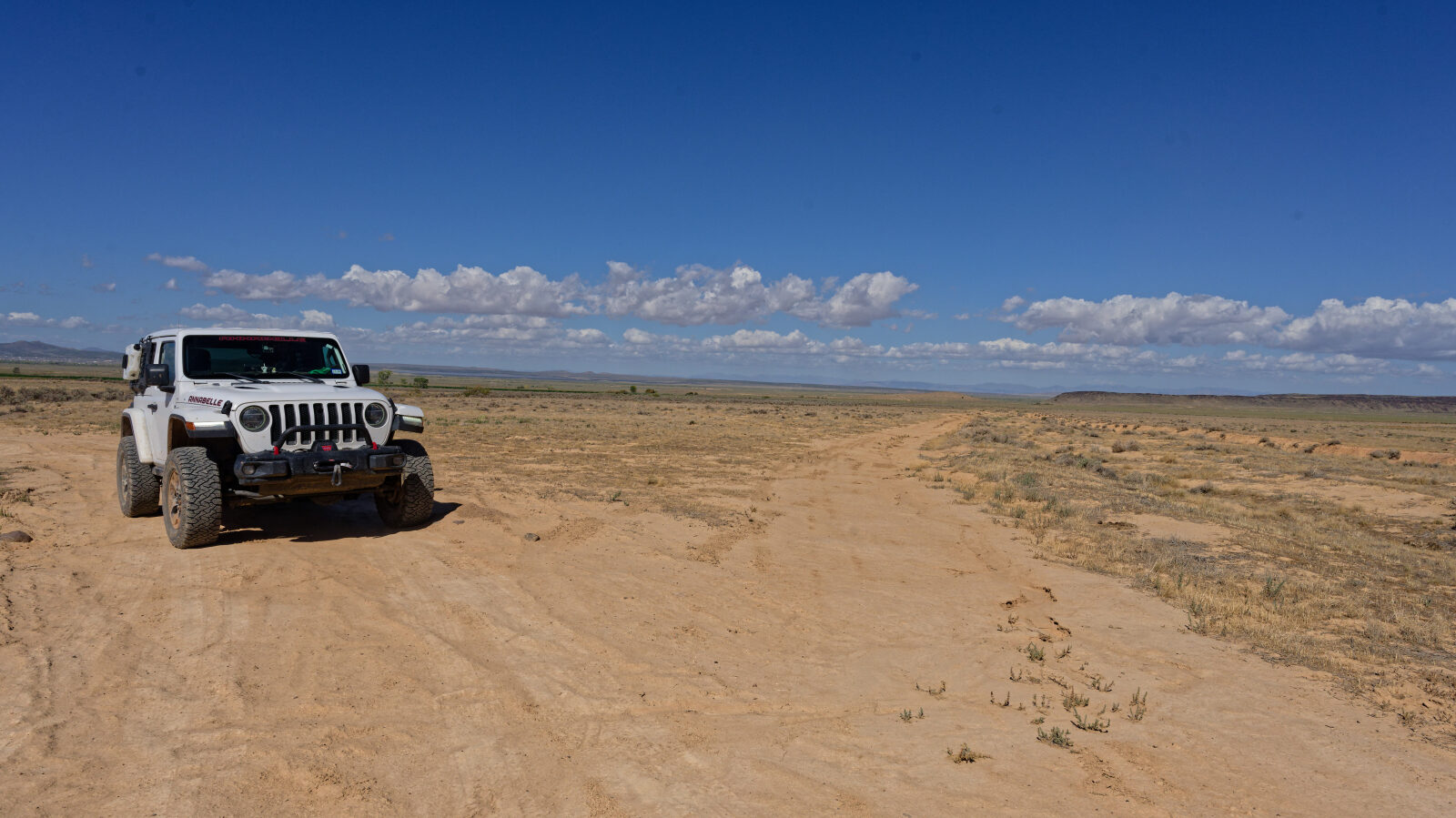 Fine for high clearance two-wheel drive on a dry day, but after any rain or wetness you will need four-wheel drive. This is the end of Braffits Creek Road.