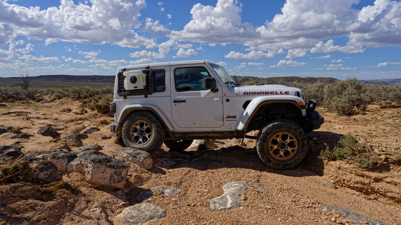 A short wash section, rated Level 3. The trail overall is Level 4.