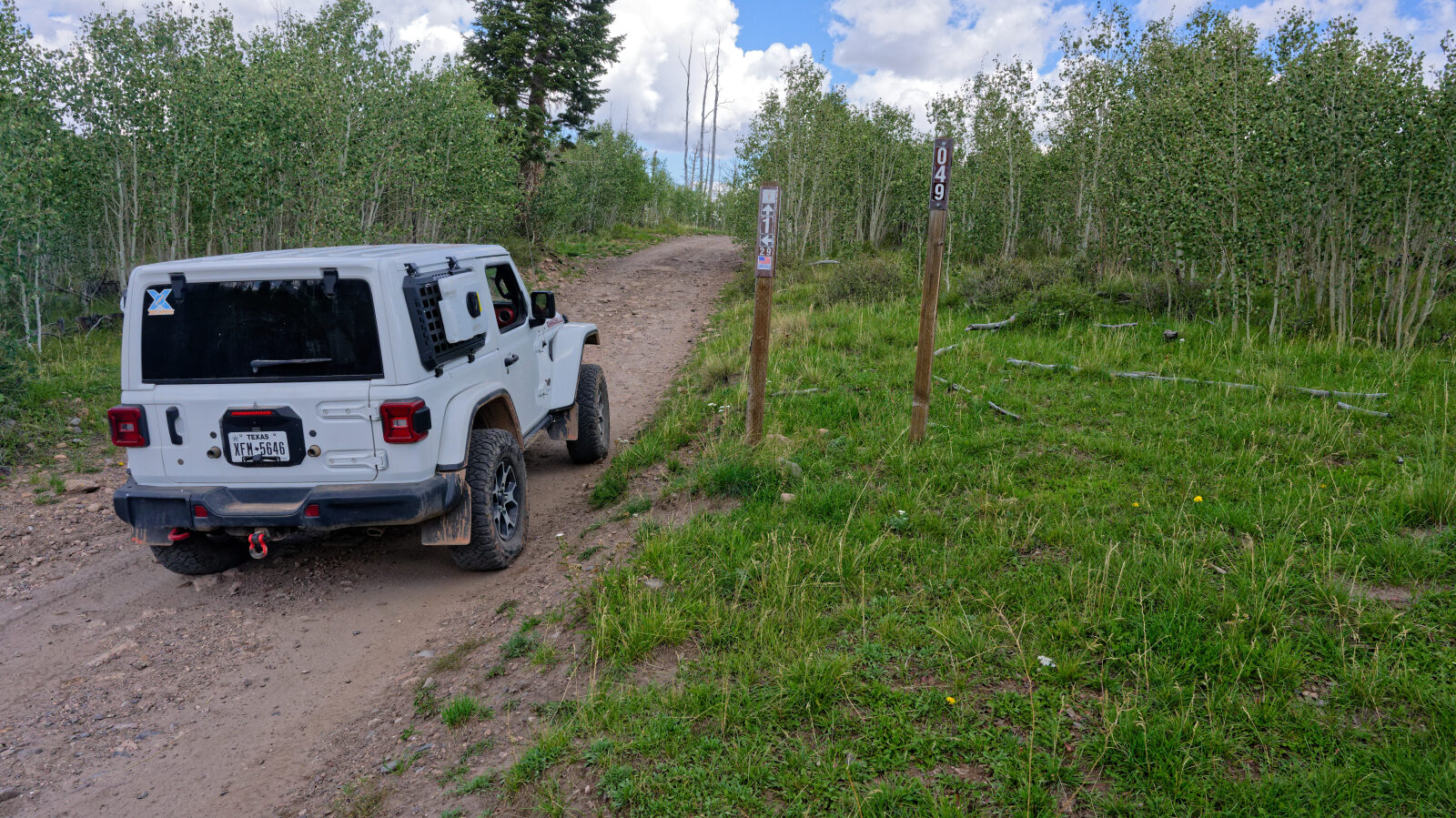 This is the end of the route on 2nd Left Hand Canyon Road. The road continues, but the route goes a different direction.