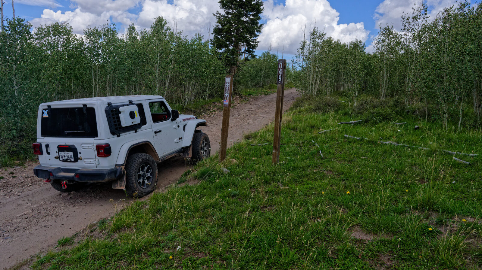 This is the end of the route on 2nd Left Hand Canyon Road. The road continues, but the route goes a different direction.
