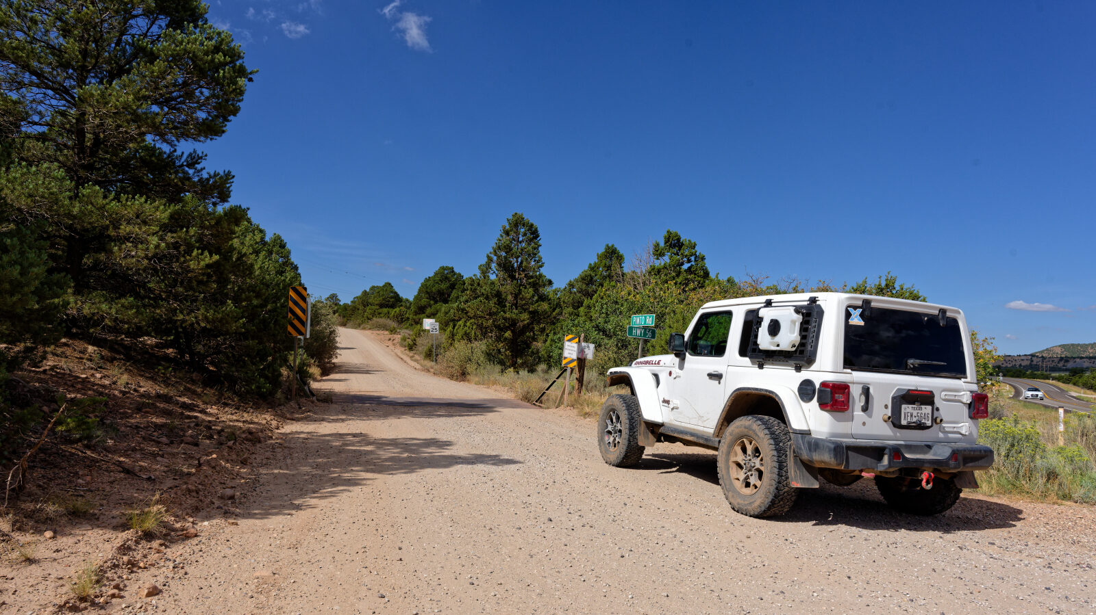 Start of Pinto Road, also called Mountain Valley Road or Iron Mountain Road. The forest service number is 30009.