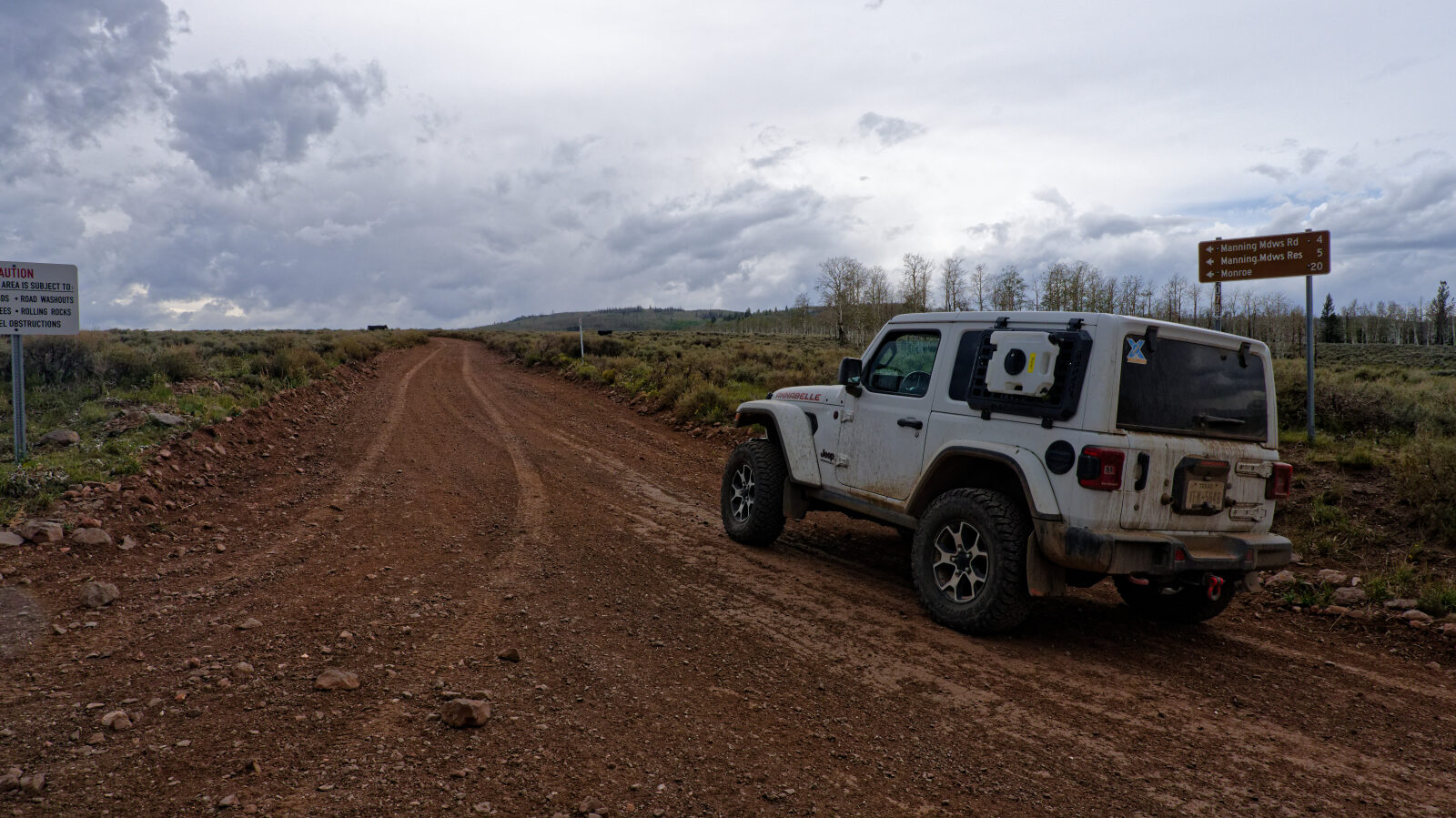 Start of Monroe Canyon Road, number 40078.