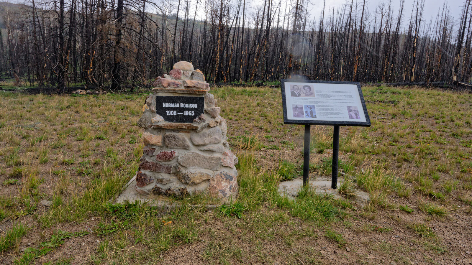 Memorial for Norman Robinson, 1908-1965.