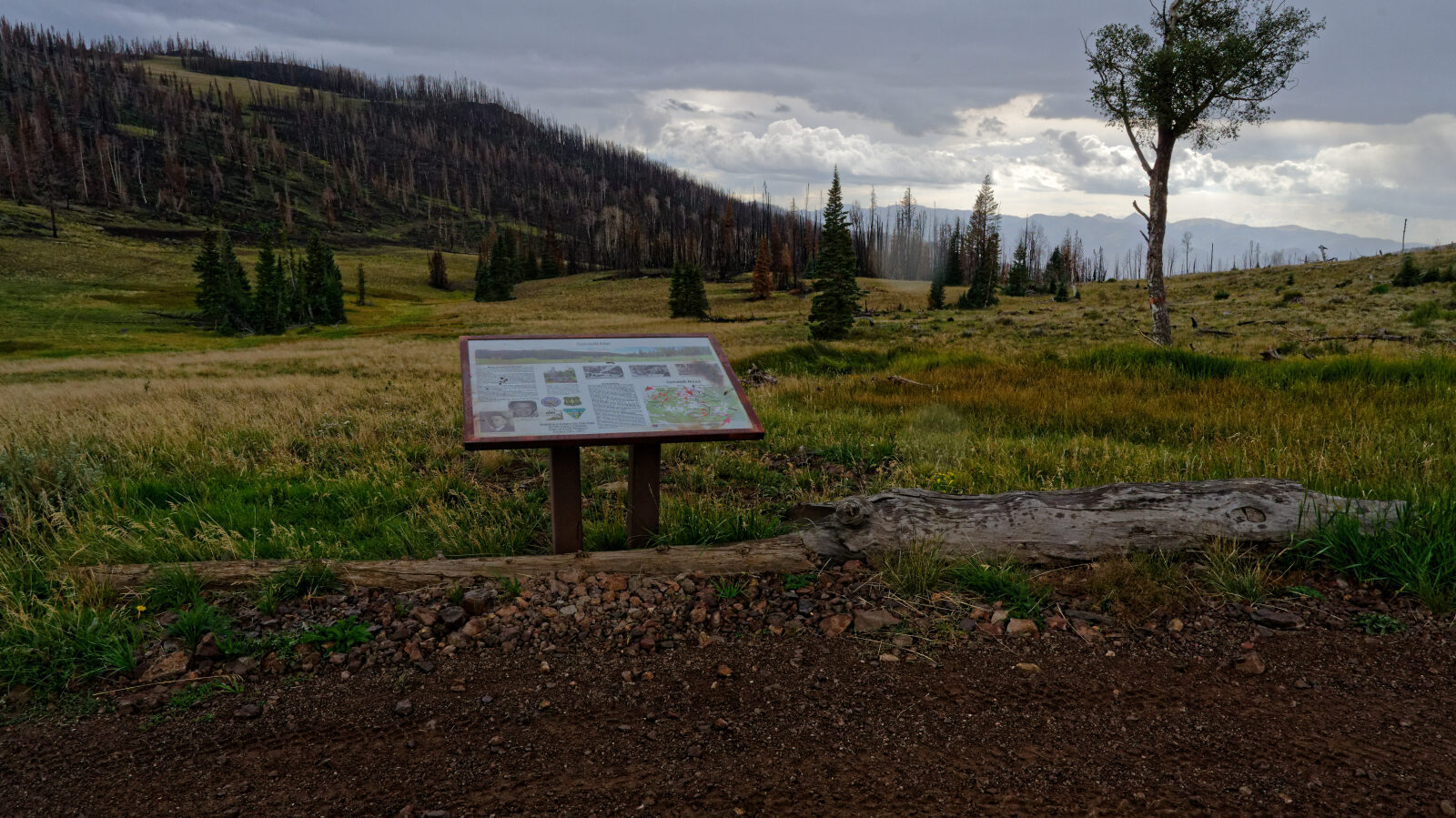 Informational sign for Solomon Hill Flat.
