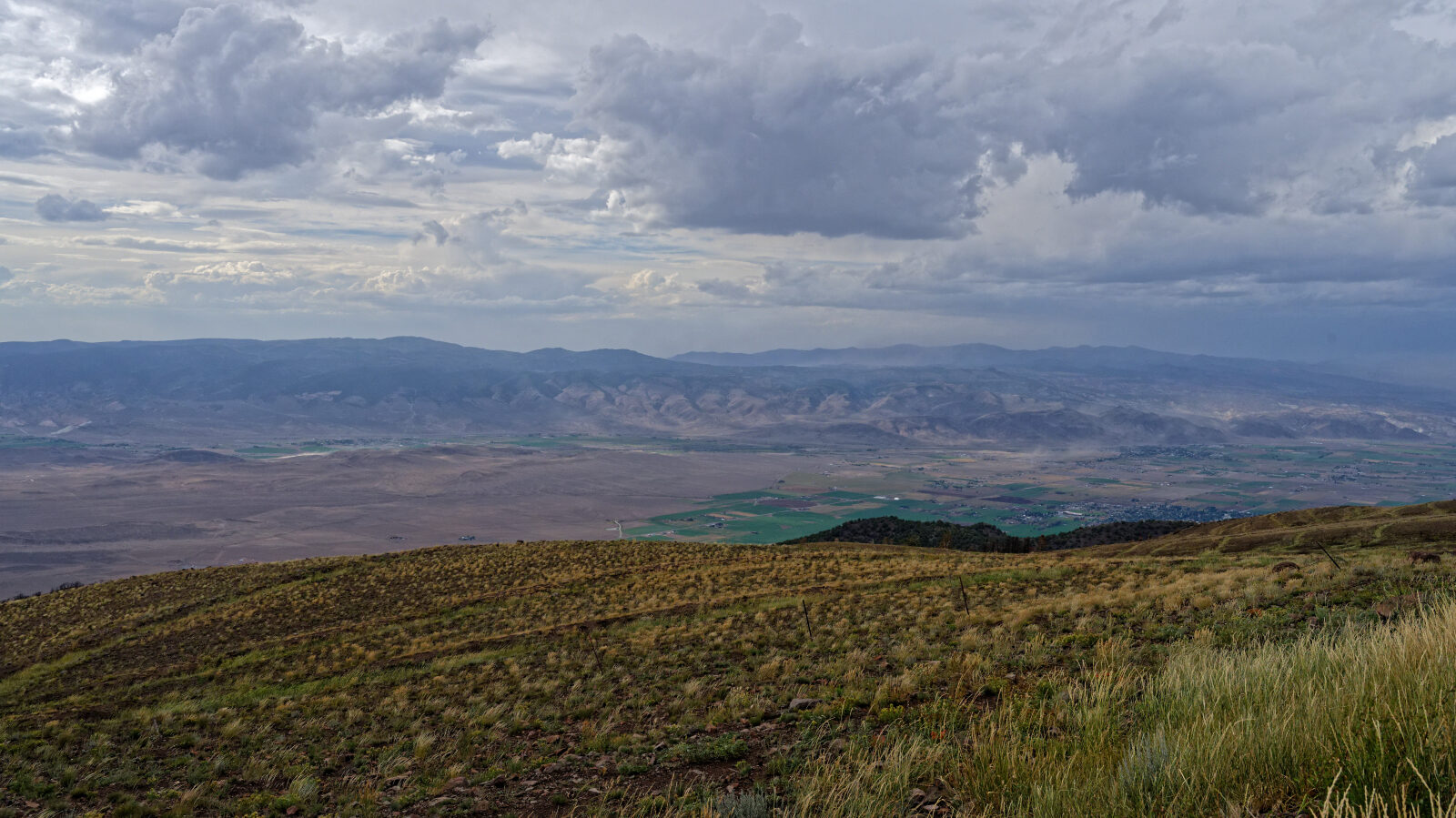 Great view west over the Sevier Valley, home to Monroe and Richfield.