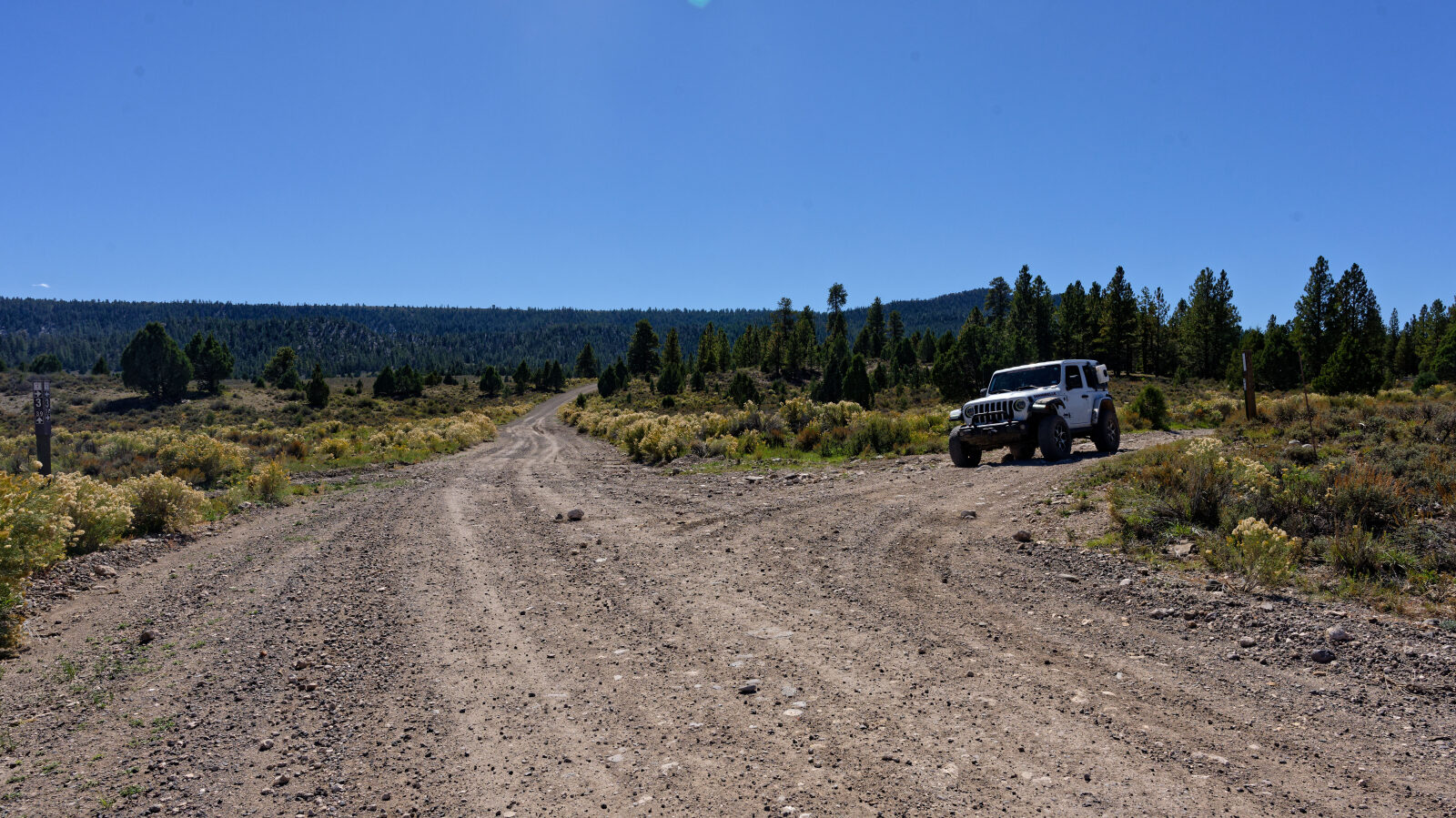 End of the trail. Private property is nearby.