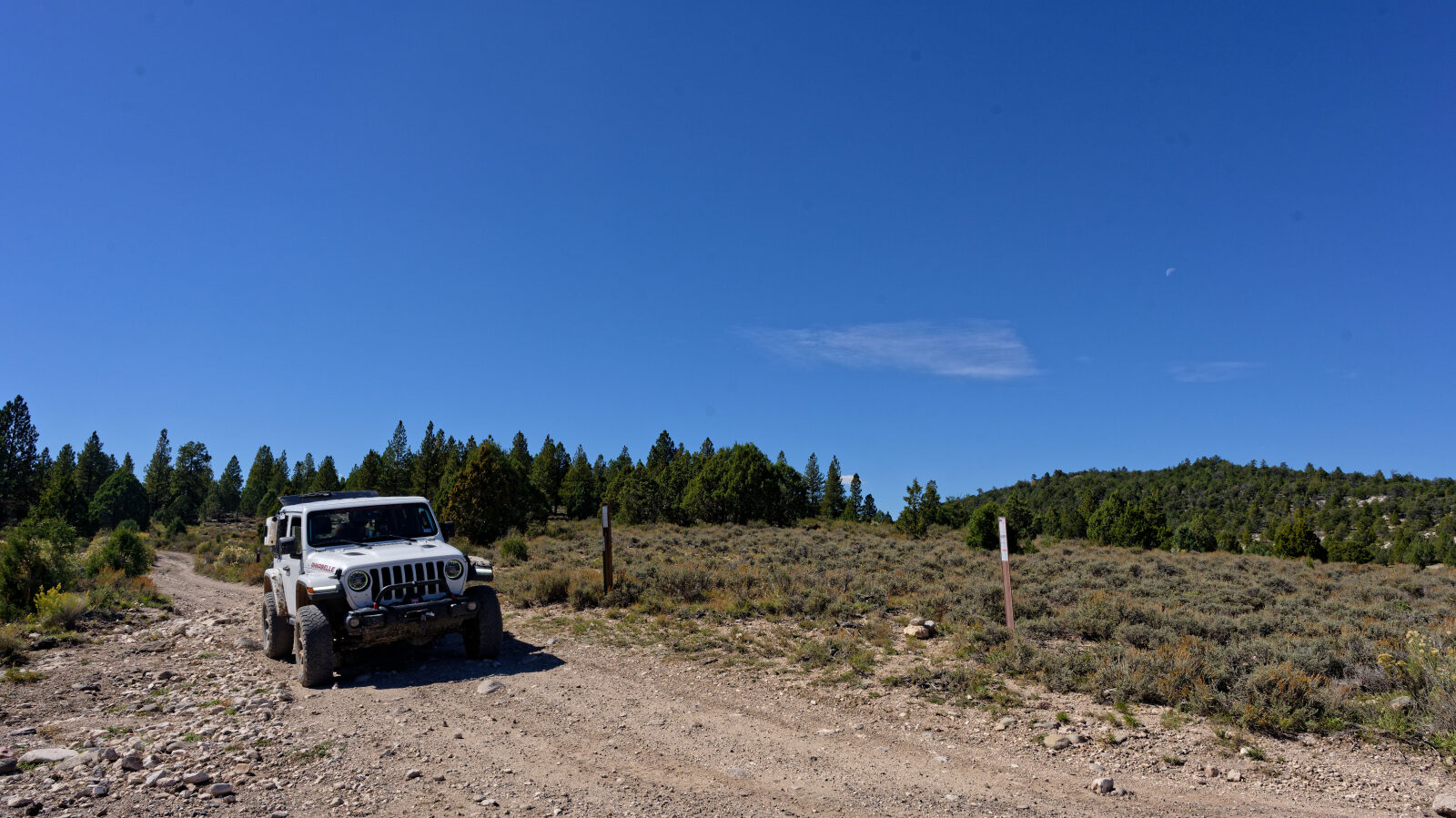 End of the trail. Private property is nearby.