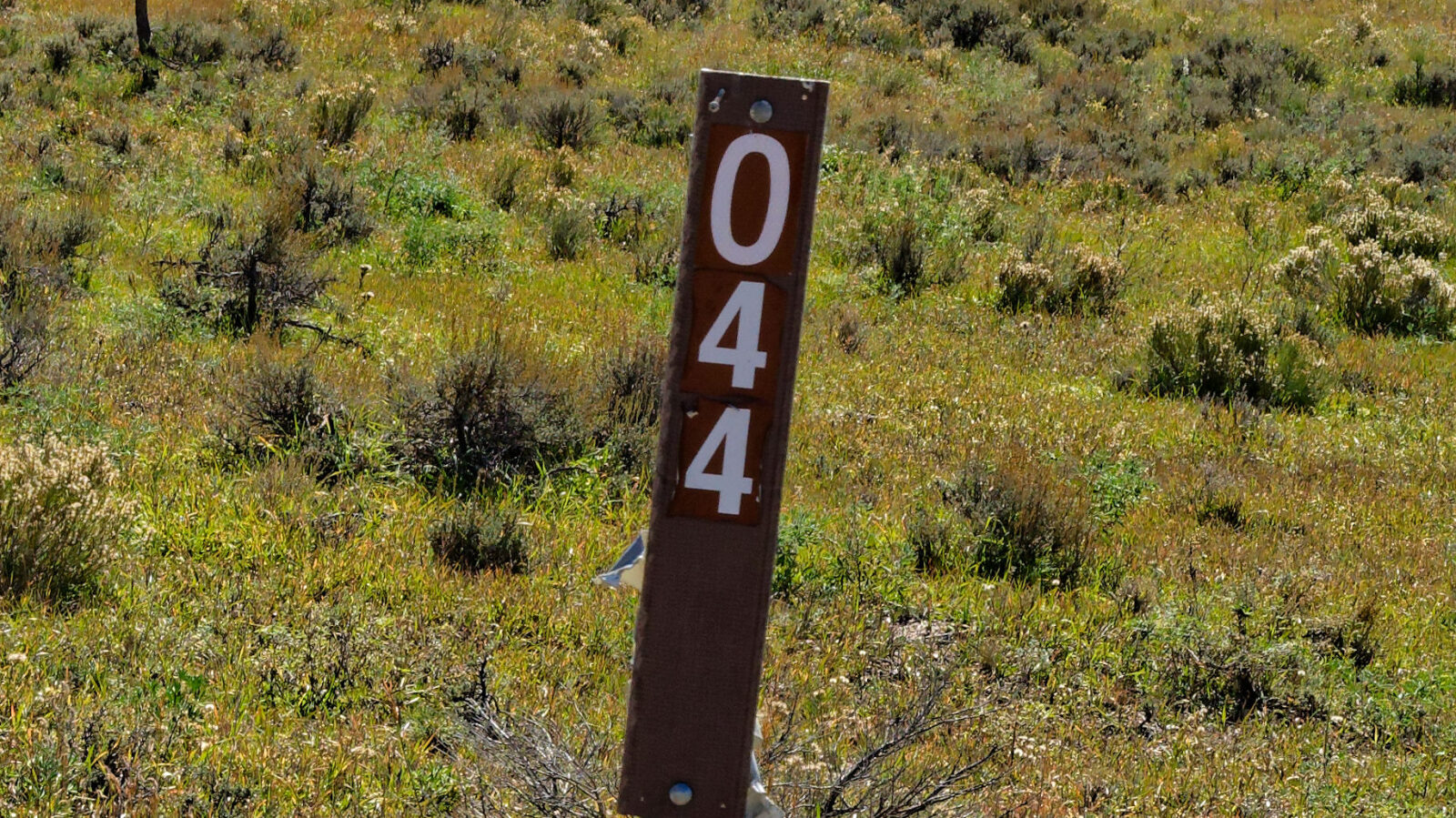 Start of the Cooper Peak trail, number 30044.