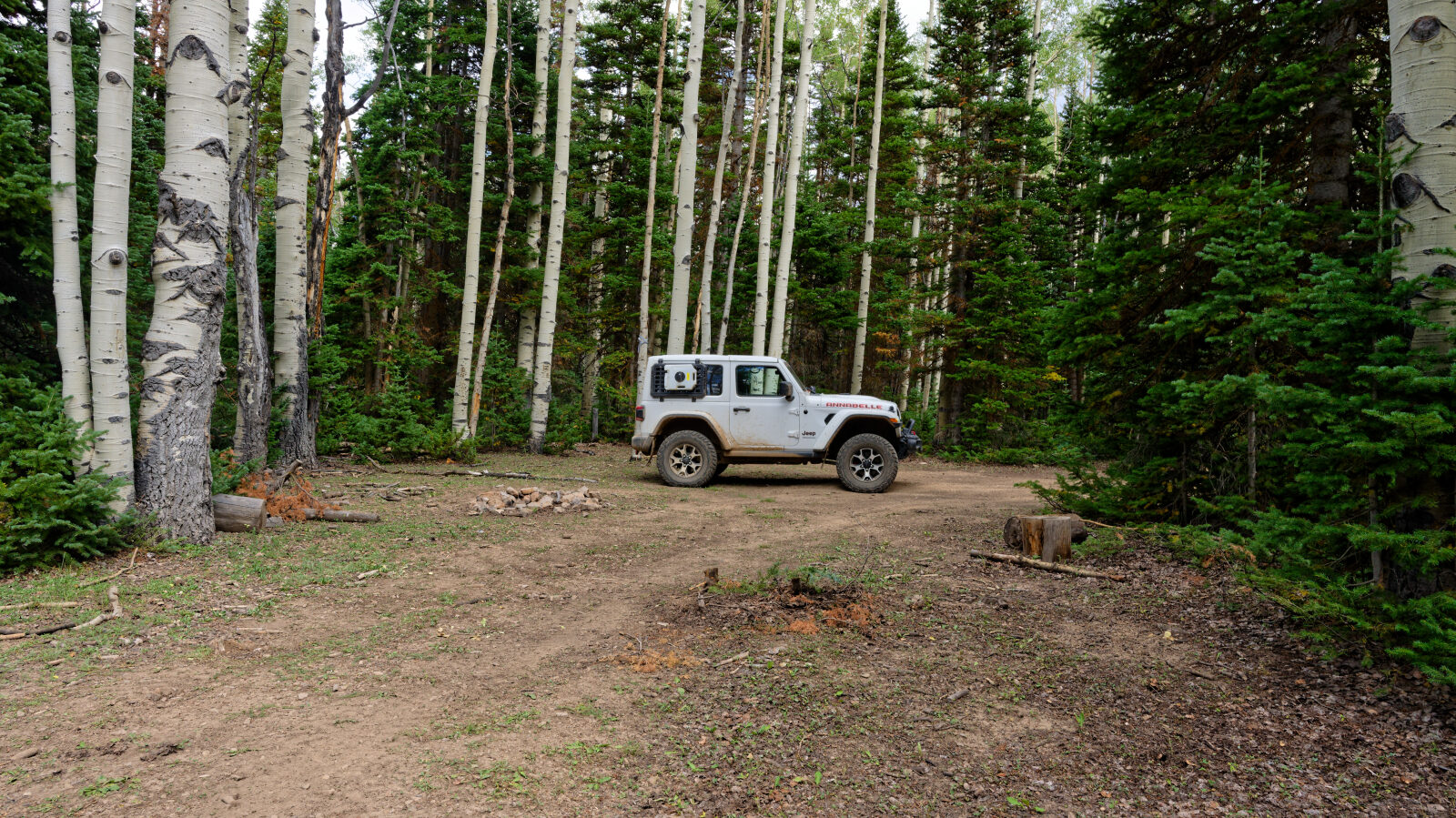 A spur here has three camping spots. They are tight, hold only one small rig, and are private and shaded.